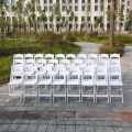 White Factory Resin Chair Folding Chair